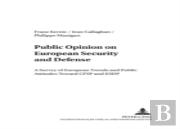 Public Opinion On European Security And Defense