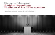 Public Reading Followed By Discussion