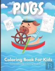 Pugs Coloring Book For Kids