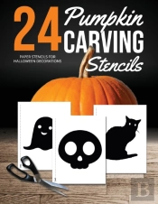 Pumpkin Carving Stencils: 24 Paper Stenc
