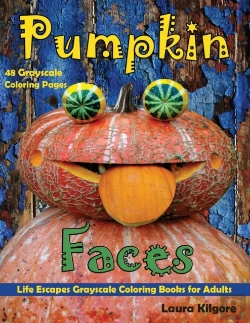 Bertrand.pt - Pumpkin Faces Life Escapes Grayscale Coloring Books For Adults