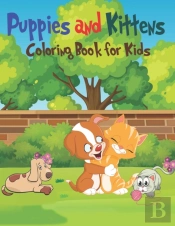 Puppies & Kittens Coloring Book For Kids