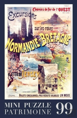 Bertrand.pt - Puzzle 99 Pieces - Affiche Normandie-Bretagne Par Gustave Fraipont - Puzzle 99 Pieces - 1hm - Affich