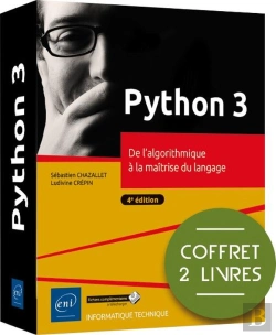 Bertrand.pt - Python 3 - Coffret De 2 Livres : De L'Algorithmique À La Maîtrise Du Langage (4e Édition) : Coffret De 2 Livres : De L'Algorithmique À La Maîtrise Du Langage (4e Édition)