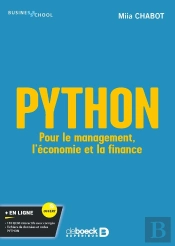 Python : Pour Le Management, L'Économie Et La Finance