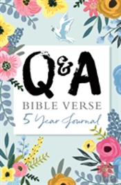 Q & A Bible Verse 5-Year Journal Flower Edition