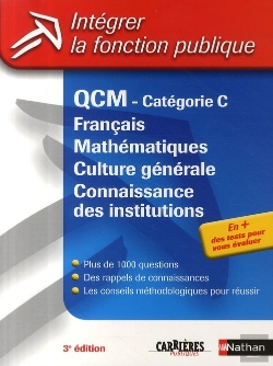 Bertrand.pt - Qcm Catégorie C ; Français, Mathématiques, Culture Générale, Connaissance Des Institutions
