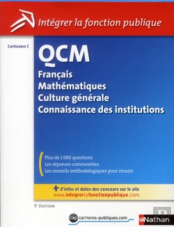 Bertrand.pt - Qcm ; Catégorie C ; Français, Mathématiques, Culture Générale Et Connaissance Des Institutions