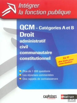 Bertrand.pt - Qcm Categories A Et B ; Droit Administratif, Civil, Communautaire, Constitutionnel