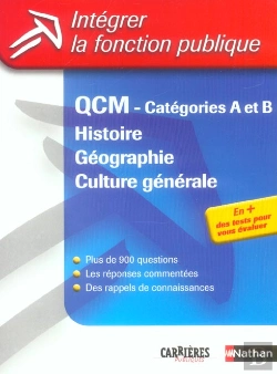 Bertrand.pt - Qcm Categories A Et B ; Histoire, Geographie, Culture Generale 