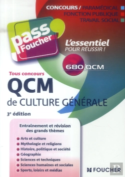 Bertrand.pt - Qcm De Culture Générale ; Tous Concours (3e Édition)