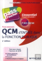 Qcm D'Entree Dans La Fonction Publique (3e Edition)