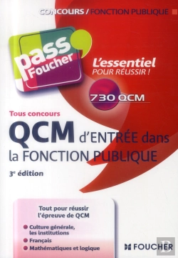 Bertrand.pt - Qcm D'Entree Dans La Fonction Publique (3e Edition)