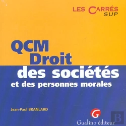 Bertrand.pt - Qcm Dt Societes & Pers.Morales