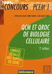 Qcm Et Qroc Biologie Cellulaire Pcem1 (2e Édition)