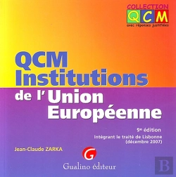 Bertrand.pt - Qcm : Institutions De L'Union Européenne (9e Édition)