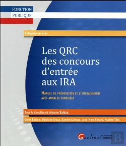 Bertrand.pt - Qrc Des Concours D'Entree Aux Ira (Instituts Regionaux D'Administration) 2015-2016, 5e Ed (Les)