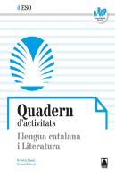 Quadern D'Activitats. Llengua Catalana I Literatura 4 Eso - A Pro