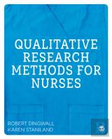 Qualitative Research Methods For Nurses