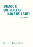 Quando é que Rei Lear Não é Rei Lear?