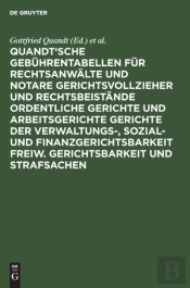 Quandt'Sche Geb Hrentabellen F R Rechtsa