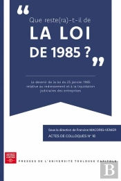 Que Reste(Ra)-T-Il De La Loi De 1985 ?