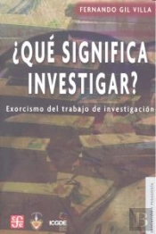 ¿Que Significa Investigar?  
