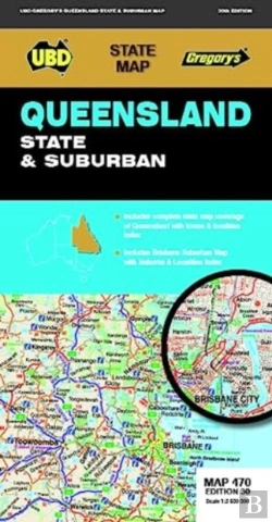 Bertrand.pt - Queensland State & Suburban Map 470 30th Ed