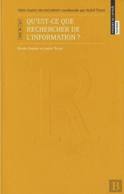 Bertrand.pt - Qu'Est-Ce Que Rechercher De L'Information ?