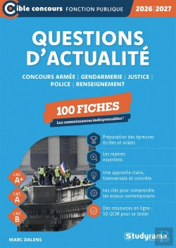 Bertrand.pt - Questions D'Actualité - Police, Gendarmerie, Armée, Justice, Renseignement - 100 Fiches (Catégories A+, A Et B) (Édition 2026/2027)