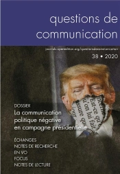 Questions De Communication, N° 38/2020 : La Communication Politique Négative En Campagne Présidentielle