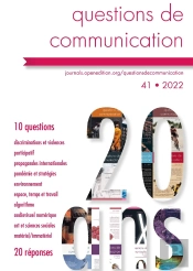 Questions De Communication Tome 41/2022 : 20 Ans, 10 Questions, 20 Réponses