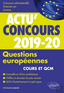 Bertrand.pt - Questions Européennes ; Cours Et Qcm (Édition 2019/2020)