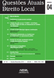 Questões Actuais de Direito Local N.º 04