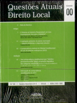 Bertrand.pt - Questões Atuais de Direito Local de 2014 (N.º 00 ao 04)