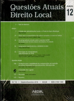 Bertrand.pt - Questões Atuais de Direito Local de 2016 (N.º 09 ao 12)