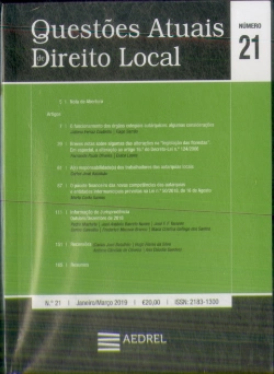 Bertrand.pt - Questões Atuais de Direito Local de 2019 (N.º 21 ao 24)