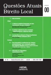 Questões Atuais de Direito Local - N.º 00