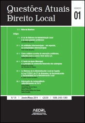 Questões Atuais de Direito Local - N.º 01