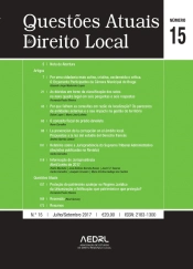 Questões Atuais de Direito Local N.º 15