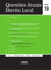 Questões Atuais de Direito Local N.º 19