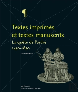 Bertrand.pt - Quête De L'Ordre. Textes Imprimés Et Textes Manuscrits, 1450-1830