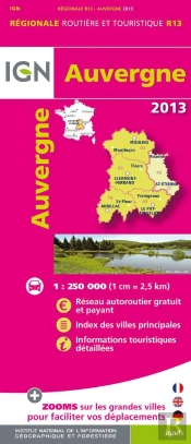 R13 Auvergne 2013  1/250.000