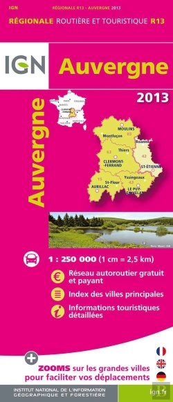Bertrand.pt - R13 Auvergne 2013  1/250.000