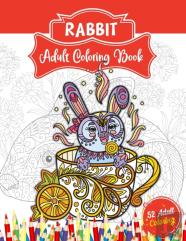 Rabbit Adult Coloring Book