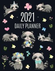 Raccoon Daily Planner 2021