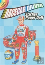 Racecar Driver Sticker Paper Doll