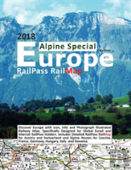 Railpass Railmap Europe - Alpine Special 2018