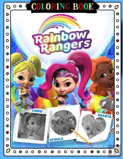 Bertrand.pt - Rainbow Rangers Lines Spirals Hearts Coloring Book