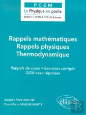Rappels Mathematiques / Rappels Physiques / Thermodynamique